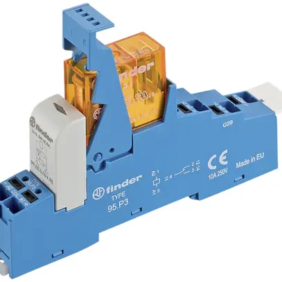 REG-Koppelrelais Finder 48, 1W 10A/24VAC AgNi Push-In-Klemmen 