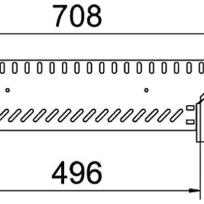 Sortie en T BET RAA 110×500mm acier galvanisé à chaud 