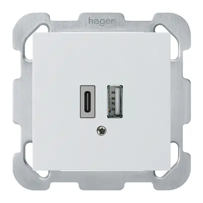 Prise de charge USB ENC kallysto 18W PD 1×type A 1×type C a.plaque d.fixation bc 