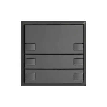 Poussoir KNX RGB EDIZIO.liv SNAPFIX® capteur temp.s.LED 6× comm.1T grf 