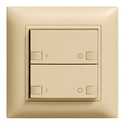 Poussoir ENC ZEP 2c/2t ON-OFF station centrale EDIZIOdue sand 