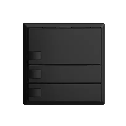 Poussoir ENC KNX 3× EDIZIOdue noir RGB sans LED 