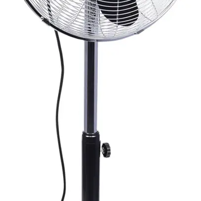 Ventilateur sur pied METAL BLACK 3560m³/h 50W 420×1050…1250×400mm noir 