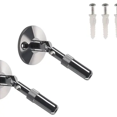 Supporto murale SLV per sistema di cavo bassa tensione, 100mm 2 pezzi cromo 