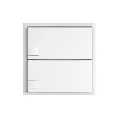 Poussoir universel EDIZIO.liv UNI SNAPFIX® 5…48V s.LED 2× comm.1T bc 