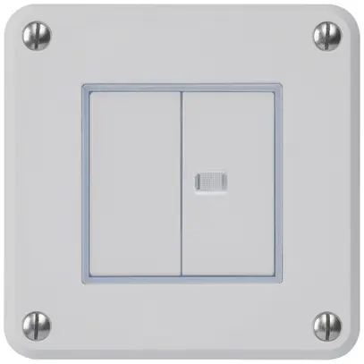 Interrupteur ENC robusto IP55 schema 3+3 1×lumineux gris pour combinaison 