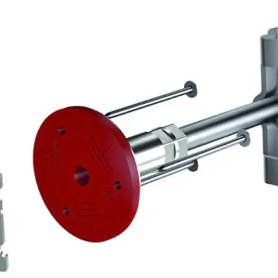 Anschliessgarnitur Flury FE 66 mit Keilverbinder, Inox A4 