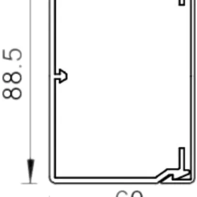 Canale d'installazione Bettermann WDK 60×90×2000mm bianco puro 