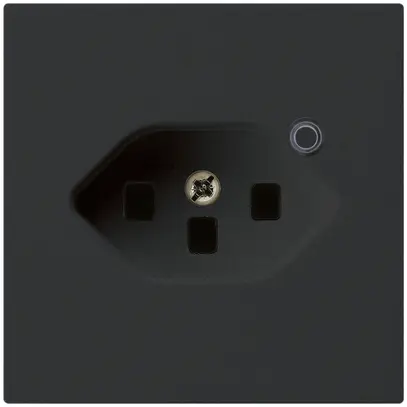 Prise Hager kallysto 1×T23 illuminé A noir 