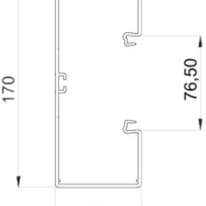 Profilo di base Bettermann PVC per BR 70×170mm bianco puro 