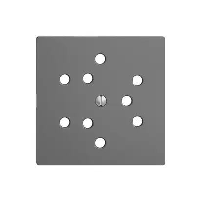 Plaque frontale 3×T12 EDIZIOdue gris foncé 