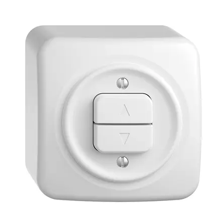 Pulsante per tapparella AP STANDARDdue bianco 1 canale 
