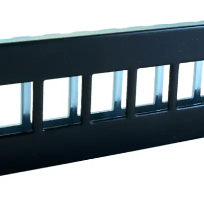 Pannello ITplus 19'' 1UA vuoto per 24 moduli nero 