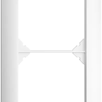 Telaio di copertura EDIZIOdue 1×2 bianco 