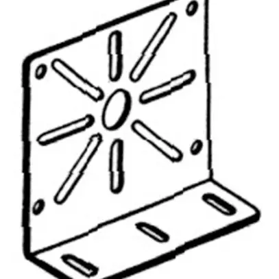 Placca di montaggio Lanz 125×40×130mm zinc. 