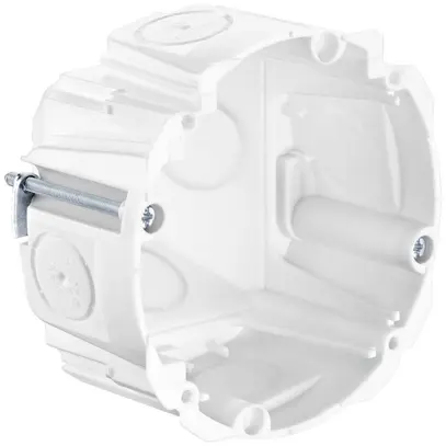 Scatola per parete cava AGRO 1×1 Quickbox H1 Ø83mm senza alogeno bianco 