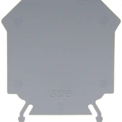 Parete d'estremità 16mm² grigio 