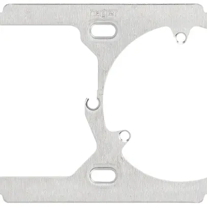 Placca di fissaggio Hager grd.I-I hor.137×77mm con 3-punti di fiss. 