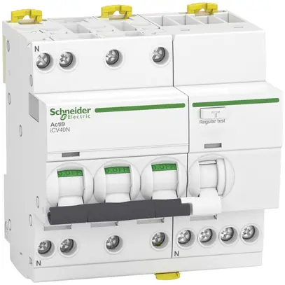 Disgiuntore differenziale SE Clario iC40 3LN 16A 30mA (C) 6kA t.A 