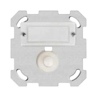 Pulsante di suoneria INC A/1P bianco, con porta-etichetta 