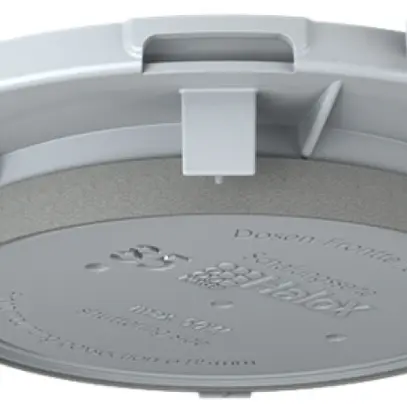 Placca frontale HaloX 100 per calcestruzzo a vista, uscita Ø85mm 