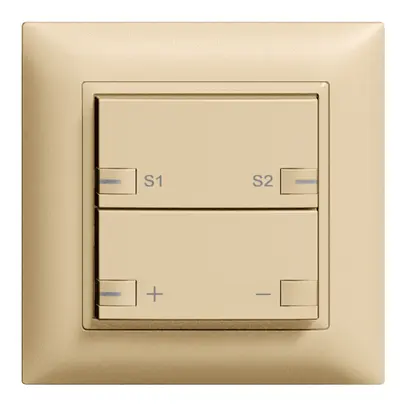 Tasto INC ZEP dimmer-scena 1c/2t con LED EDIZIOdue sand 
