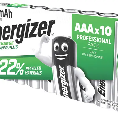 Accu NiMH Energizer Power Plus Micro (AAA), 1.2V, 700mAh, scatola da 10 pezzi 