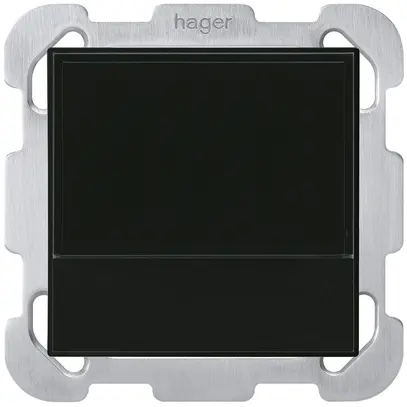 Termostato ambiente INC Hager basico B KNX nero 