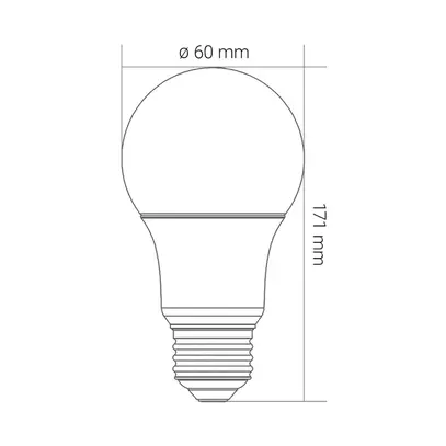 LED blanc & couleurs E27 9W KnockautX, par BRELAG 