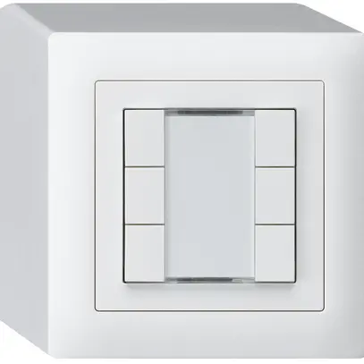 Poussoir AP kallysto KNX 6×blanc s/e-link 