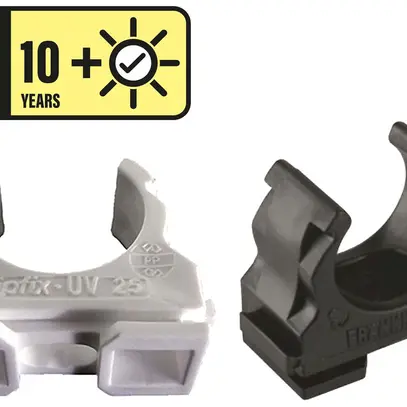 Bride de serrage PLICA Clipfix UV M20 blanc 