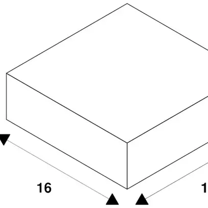 Cadre INC SLV NUMINOS XS carré 160×160mm/Ø70mm blanc 