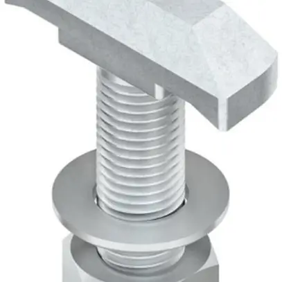 Bullone ad uncino Niedax M12, lunghezza 30mm, con dado e rondella 