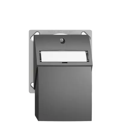 Kit de montage INC Edue, avec capot d.sortie droite, pour 2×RJ45, gris foncé 