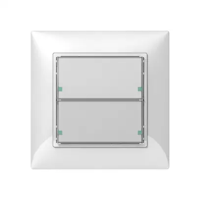 Sensore pulsante INC SIDUS KNX tipo B 2/4, bianco lucido 