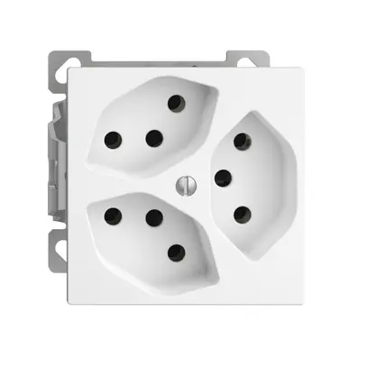 Prise AP EDIZIOdue 3×T13 blanc intérieur pour combinaison 
