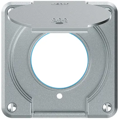 Partie supérieure robusto pour prise IP55 avec joint rond & lentille aluminium 