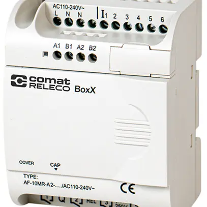 Unità base PLC ComatReleco AF-10MR-A2-CAP/AC110…240V, 6DI, 4×relè, 240VAC 