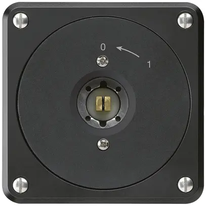 Contact pivotant à clé carrée ENC robusto noir sans clapet 1P combi 
