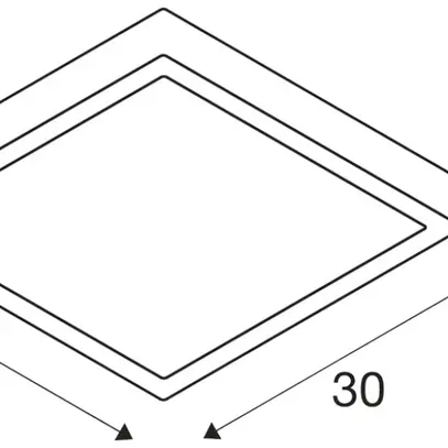 Plafonnier/applique LED SLV AINOS 17W 1300lm 3000/4000K IP65 anthracite 