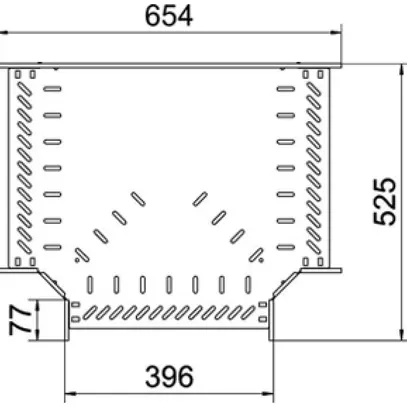 Pièce en T BET RT 60×400mm acier galvanisé à chaud 