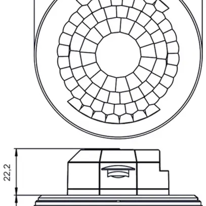 Détecteur de présence ENC Theben LUXA 103 S360-28 KNX 360° blanc 