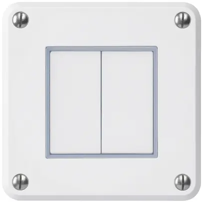Contatto pulsante INC robusto IP55 2×1P bianco 