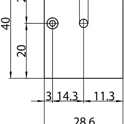 Supporto per sospensione Sylvania Lytespan H 40×29×32mm alluminio argento 