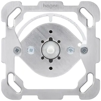 Inserto interruttore rotativo Hager S0/2L con piastra di fissaggio 