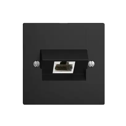 Presa INC 1×RJ45/s 4P ITplus EDIZIOdue nero 