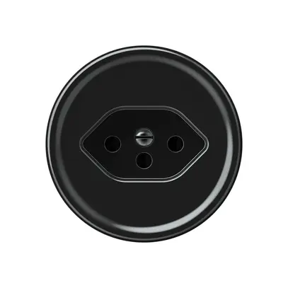 Presa origin 1×tipo 13 10A 230V 60×60mm nero 