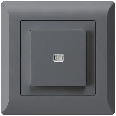 Contact à poussoir lumineux ENC kallysto.line AR/1P anthracite 