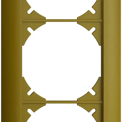 Cadre de recouvrement EDIZIOdue 1×3 olive 