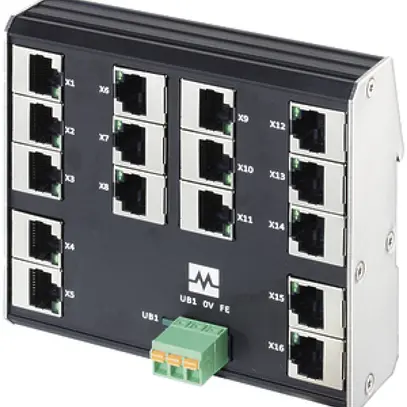 Switch Murrelektronik Xenterra 16TX, 16-port unmanaged 10/100Mbit/s full duplex 